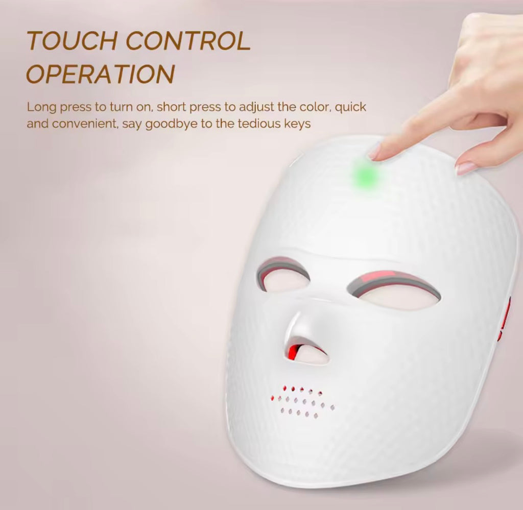 LumiGlow Pro™ – 7-Color LED Face Mask