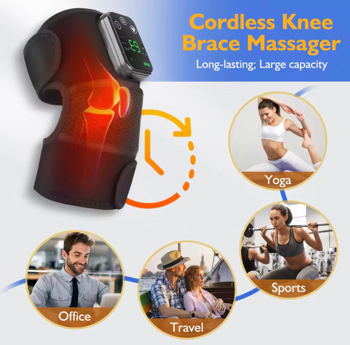 HeatRelief Pro™ – Heated Shoulder Brace with Massage