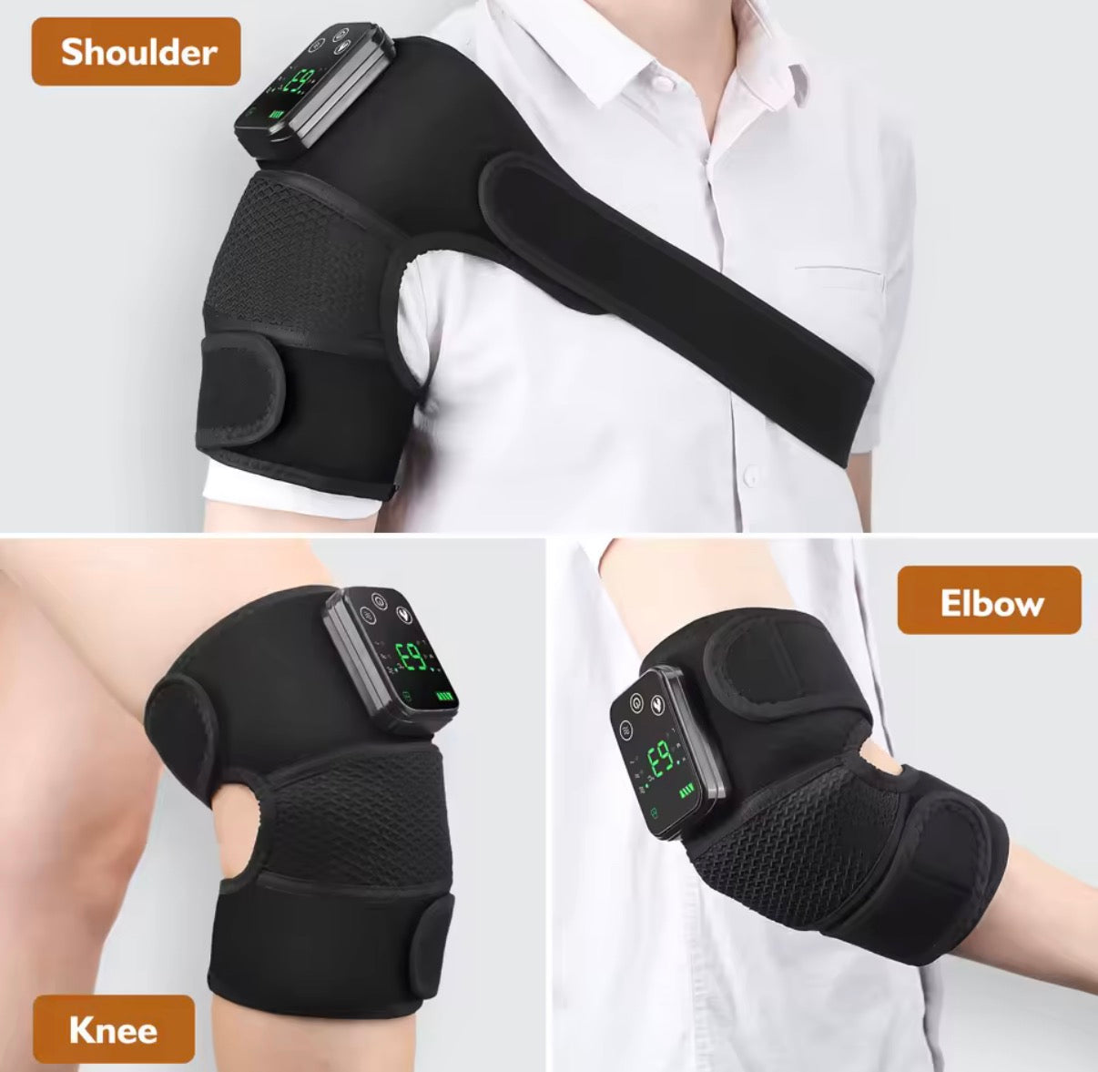 HeatRelief Pro™ – Heated Shoulder Brace with Massage