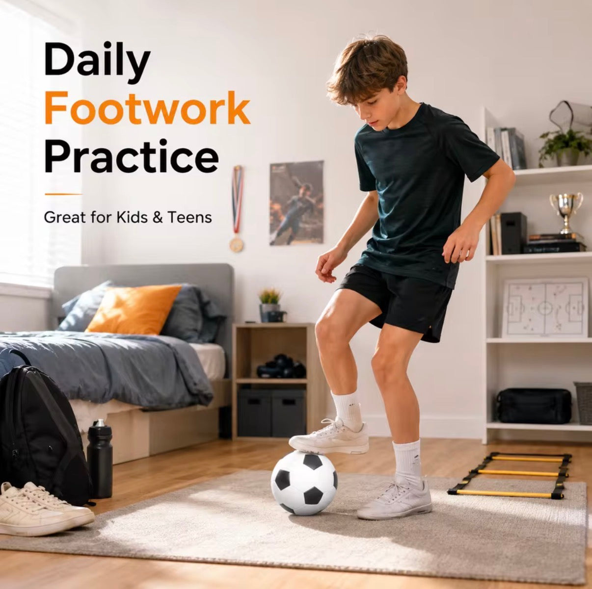 QUIET IN DOOR FOOTBALL